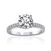 9ct White Gold Lab Grown Diamond Fancy Single Stone Ring, 2.52cts - L40206
