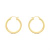 Bonded Silver And 9ct Gold Tube Hoop Earrings - M3005