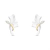 Bonded Silver And 9ct Gold Cubic Zirconia Stud Earrings - M3020