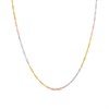 Bonded Silver And 9ct Gold Twisted Necklace - M3026