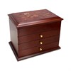 Walnut Floral Top Jewel Case - P55180