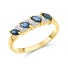 9ct Gold Sapphire And Diamond Ring - R0975
