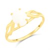 9ct Gold Opal Crossover Shoulder Ring - R0988