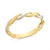 9ct Two Colour Gold Twisted Ring - R1926