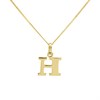 9ct Gold Initial H Necklace - R50133