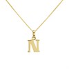 9ct Gold Initial N Necklace - R50136