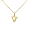9ct Gold Initial V Necklace - R50142