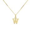 9ct Gold Initial W Necklace - R50143