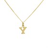 9ct Gold Initial Y Necklace - R50145