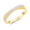9ct Gold Cubic Zirconia Channel Set Ring - R6127