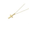 9ct Gold Tapered Cross And Chain - R6808