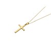 9ct Gold Polished Cross And Chain - R6809