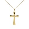 9ct Gold Cross And Chain - R6819