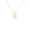 9ct Gold Diamond Heart Necklace - R69107