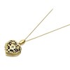 9ct Gold Filigree Diamond Locket And Chain - R7256