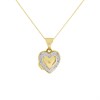 9ct Gold Two Colour Heart Locket - R7261