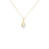 9ct Gold Cultured Freshwater Pearl Infinity Necklace - R7774