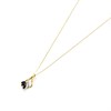 9ct Gold Marquise Sapphire And Diamond Necklace - R8133