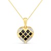 9ct Gold Sapphire And Diamond Heart Necklace - R8139