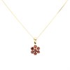9ct Gold Garnet Cluster Necklace - R82119