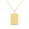 9ct Gold Engravable Tag And Chain - R8703