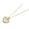 9ct Gold Two Colour Filigree Heart Necklace - R8760