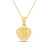 9ct Gold Heart Pendant And Chain - R8790