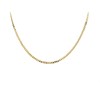 9ct Gold 2.8mm Wide Diamond Cut Solid Curb Chain - 16in - R9005