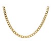 9ct Gold 6mm Wide Hollow Curb Chain - 18in - R9013