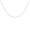 9ct White Gold 16in Solid Flat Curb Chain - R9040
