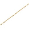 9ct Gold 2mm Wide Diamond Cut Figaro Chain - 20in - R9107