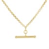 9ct Gold Belcher T-Bar Necklace - R9544