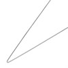 9ct White Gold 1mm Wide Diamond Cut Curb Chain - 18in - R9612