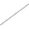 9ct White Gold 1.3mm Wide Diamond Cut Solid Singapore Chain - 16in - R9750