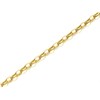 9ct Gold 2mm Wide Oval Hollow Belcher Chain - 18in - R9805