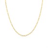 Bonded Silver And 9ct Gold Figaro Necklace - R9926