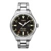 Timex TW2R25100 Waterbury Indiglo Silver Tone Black Dial Bracelet Watch - W04223