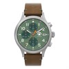 Timex TW2W16400 Expedition North Stainless Steel Green Dial Brown Leather Strap Watch - W04224