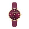 Michael Kors MK2970 Gold Plated Burgundy Strap Watch - W08131