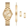 Michael Kors MK7561SET Slim Runway Gold Tone Watch, Bracelet And Earring Set - W08210