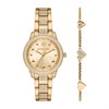 Michael Kors MK1071SET Tibby Gold Tone Watch And Bracelet Set - W08228