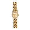Michael Kors MKO1067 Petite Pave Gold Tone Chain Bracelet Watch - W08236