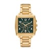 Michael Kors MK9229 Gold Tone Oversized Rhys Chronograph Green Dial Bracelet Watch - W08246