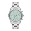 Michael Kors MK9264 Lexington Chrono Stainless Steel Aqua Dial Bracelet Watch - W08249