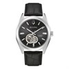 Bulova 96A273 Surveyor Automatic Black Leather Strap Watch - W09352