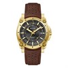 Bulova Icon 97B216 Gold Plated Brown Leather Strap Watch - W09378