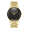 Bulova 97A183 Millenia Gold Tone Black Dial Bracelet Watch - W09388