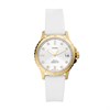 Fossil ES5286 FB-01 Gold Plated White Silicon Strap Watch - W10323