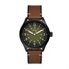 Fossil BQ2796 Easton Black IP Brown Leather Strap Watch - W10431