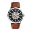 Fossil BQ2386 Flynn Automatic Tan Leather Strap Watch - W10466
